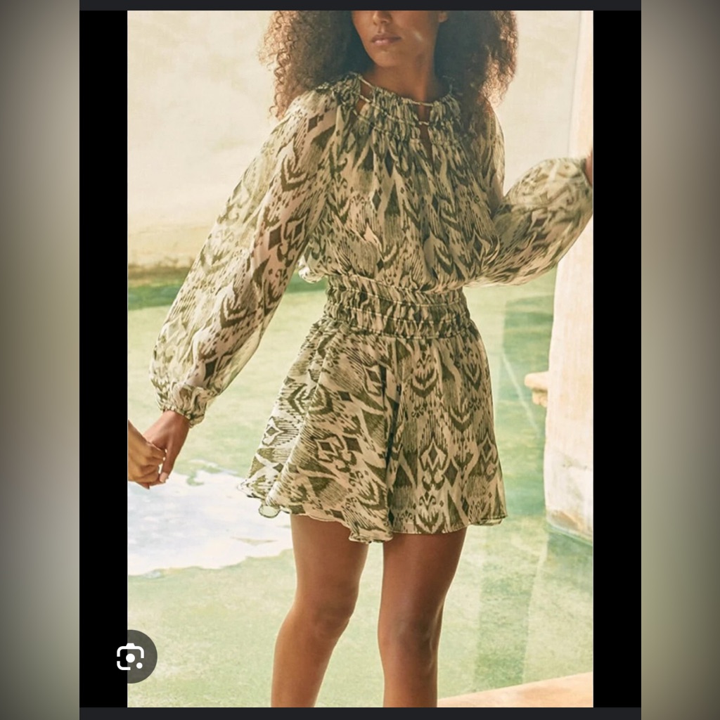 Nwt Misa Mercy Mini Dress, Moss, Size S Bin1